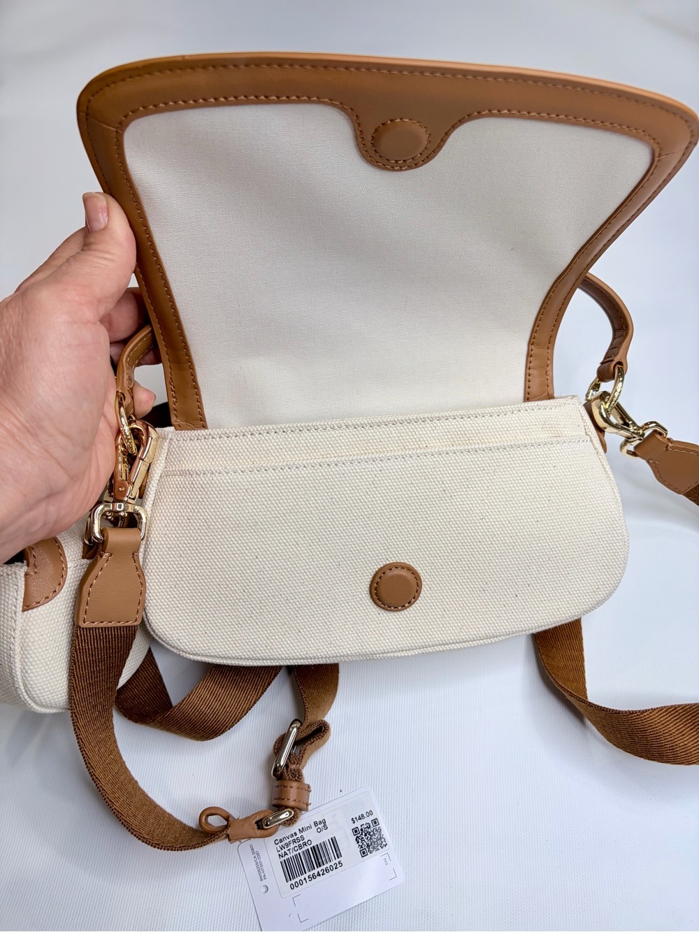 lululemon athletica Cream and Tan Canvas Top-Handle Bag - Picture 10 of 10